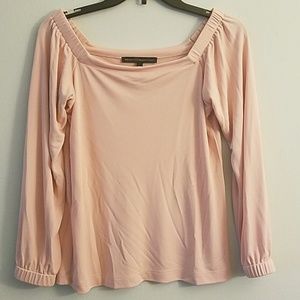 Pink off shoulder shirt